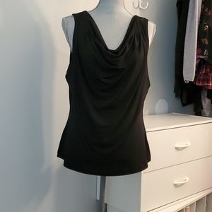 Calvin Klein  matte Jersey  cowl neck sleeveless t